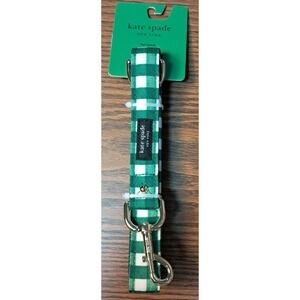 Kate Spade m/l, green and white leash, 72 inches long